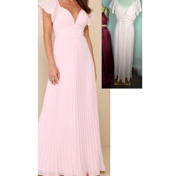 Lulu's Light Pink Maxi Dress - Picture 4 of 10